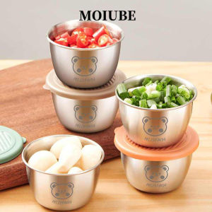 Stainless Steel 304 Dipping Sauce Bowl Dust Cover Lid Condiments Suitable for Kitchen