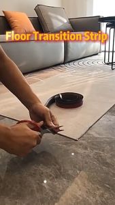 Door Threshold Strip Self Adhesive Floor Transition Strip Laminate Tile Floor Edge Trim Floor Gap Cover Anti Slip Floor Divider Strip Home Improvement