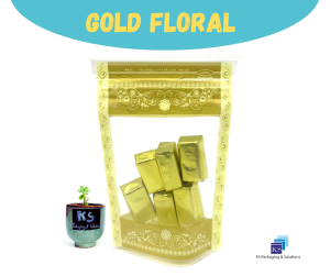 Floral Standing Zip Bag / Zip Bag Bunga/ 彩色花自立自封袋 (50pcs)