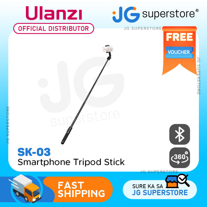 Ulanzi SK-03 Smartphone Wireless Bluetooth Tripod Stick with Detachable  Remote Control, 360 Degree Panoramic, 120mAh Battery 3064 JG Superstore 