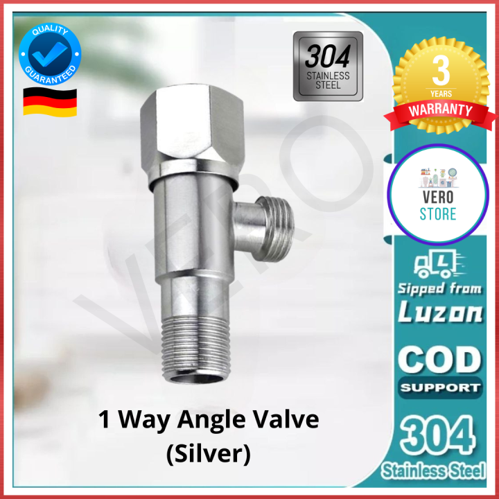 Best Seller One Way Angle Valve Brushed Silver 304 Stainless One Way