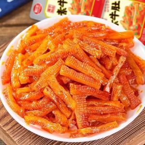 Extra Spicy Devils Heat Vegetarian Tripe Snacks Chewy Konjac Beer Pairing