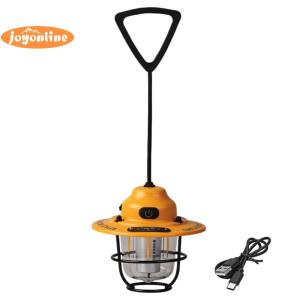 [joyonline]LED Outdoor Campsite Lamp USB Charging Tent Atmosphere Lamp 1200mAh Portable Camping Lantern for Camping Hiking Fishing