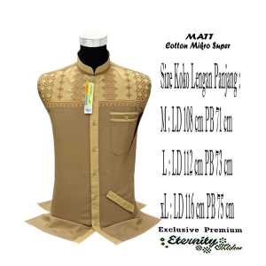 Baju Koko Dewasa ETERNITY Atasan Pria Bordir Lengan Panjang Baju Muslim Termurah
