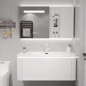 LHệ FREESHIP Tủ gương lavabo phòng tắm MILOR nhựa PVC đặc lõi cao cấp siêu bền đẹp - TCD - Bảo hành 10 năm