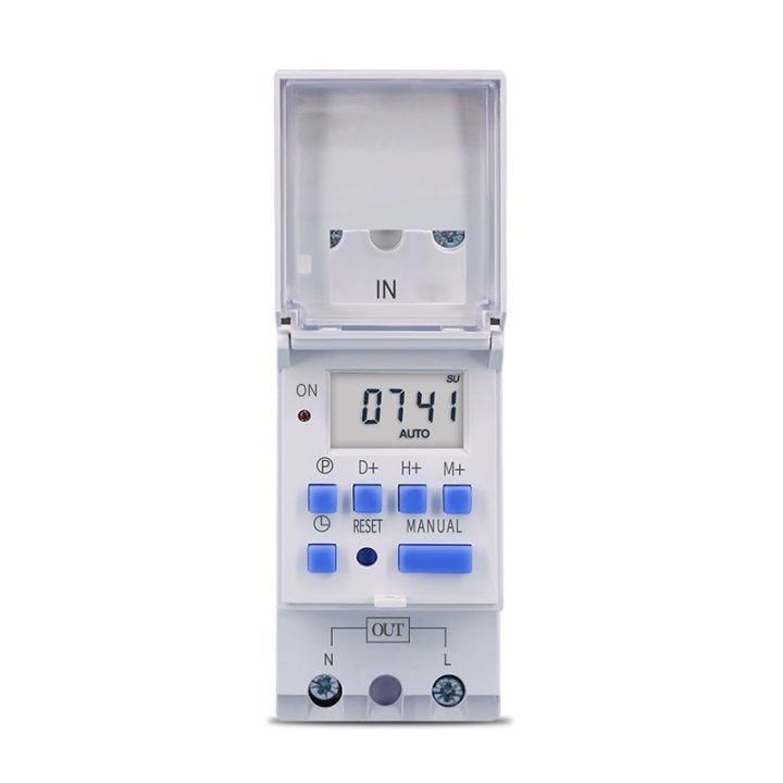 Din Rail 2 Wire Weekly Programmable Digital TIME SWITCH Relay Timer ...