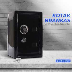 PROMO TaffGUARD Celengan Kotak Brankas Uang Tahan Api Mini Kunci Anti Rayap dan Karat - LE845
