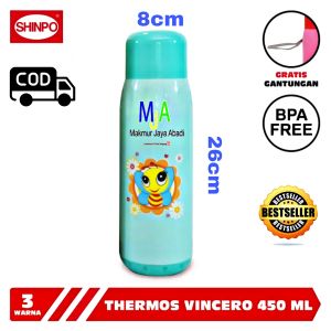 ( BISA COD ) PROMO SHINPO Vincero SIP-224 Tumbler Termos Air Panas & Dingin 450 ML Thermos Vacuum Flask With Super Seal