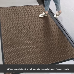 Door Mat Indoor/Outdoor Non-Slip Entrance Mat Easy to Clean Dustproof Entrance Floor Mat Welcome Mats Wear Resistant Entryway Mat Kitchen Hallway Entrance Rug Hotel Gate Door Carpet