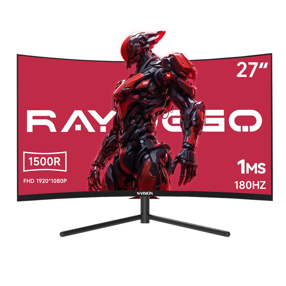 Nvision 27/32 Inch 240HZ Curved Gaming Monitor FHD 1500R Frameless 1Ms Gaming Monitor For PC Laptop