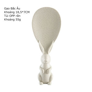 Muỗng bới cơm chống dính thiết kế hình dạng chú thỏ đứng LAZY LIFE STORE