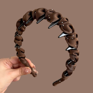 Fashion Women Full of Stars Wrapped Hairband Wide and Thick Starry Sky Korean Headwear Accessory