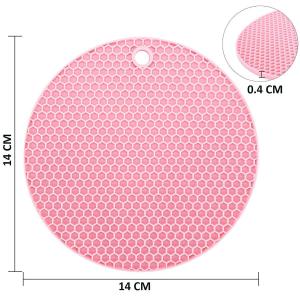 【Creative】Utility Colorful Placemats Silicone Anti-slip Kitchen Table Mat Heat Resistant Silicone Mat Pot Hold Drink Cup Coasters Home Pot Pad Dish Mat