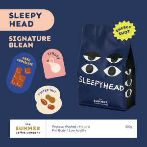 The Summer Coffee Company เมล็ดกาแฟคั่ว SLEEPYHEAD 500 g.