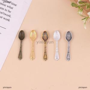 [COD] yixiayun 10PCS/set Vintage Mini Cutlery Spoon Dollhouse Miniatures Tableware Toy
