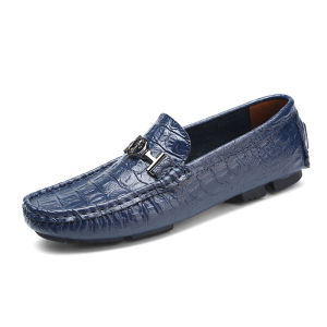 INLIKE Motif Kulit Buaya Sepatu Pria Casual Pantofel Import Sepatu Formal Slip On Keren Kuliah Santai Kerja Lentur 141