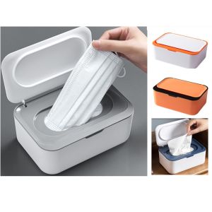 New Moisture & Dust Proof Tissue Box Style Face Mask Holder Face Mask Dispenser Wetwipes & Tissue Holder Multi Purpose Storage Box PPE-1386