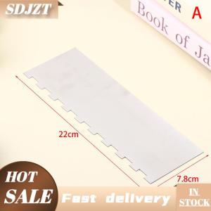 SDJZT Thép không gỉ bánh scraper thiết kế hai mặt sọc cạnh Lược bánh trang trí công cụ cho các đầu bếp bánh ngọt