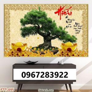 Tranh gạch 3d hoa mai vàng