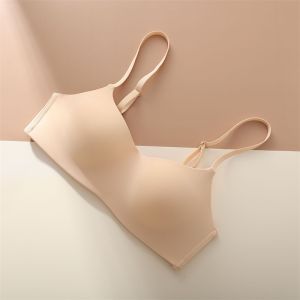 HighQuality Fashion Jelly Feeling Seamless Thin Cup Bra