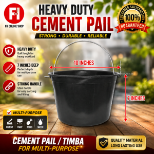 Cement Pail 7.5 CM Heght | Timba | Construction Pail PER 5 10 & 20 PCS