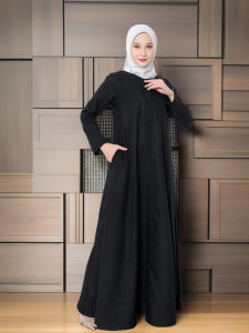 GAMIS HAJI UMROH WANITA SEPLY SHABIRA 08 BLACK