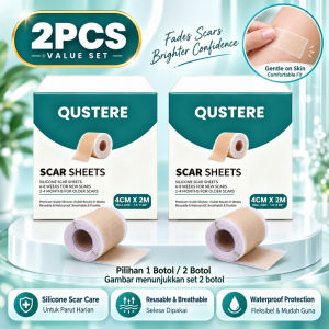 Q*U*S*T*E*R*E Silicone Skin Care Tape 2M Roll Gentle Flexible Scar Care Tape 1.6" x 60"