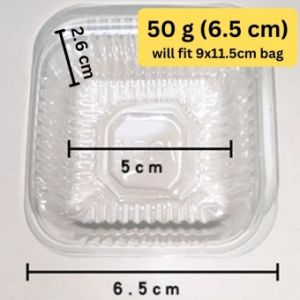 100Pcs Disposable Plastic Cupcake Packaging Box Cake Holder Mooncake Tray Mousse Container