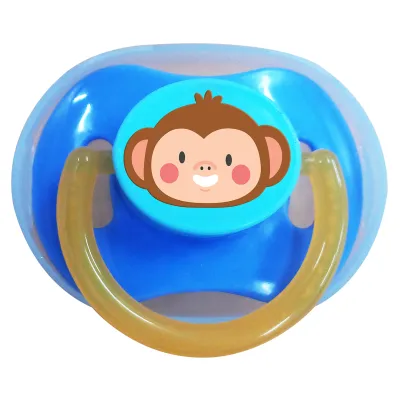 Child Care Infant Silicone Pacifier with Cover 6+ Months Soothes Baby BPA Free Protective covering when not in use
