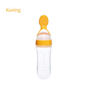 BEVAVAR Sendok Makan Bayi Botol Dot SIlikon Praktis Silicone Baby Spoon Dispenser