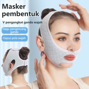 Masker Tidur Tirus Elastis Wajah V Perban Bentuk Pelangsing Wajah Wanita Masker Dagu Ganda Anti Kendur Perban Lipatan Nasolabial Pengencang Pengangkat Wajah V [Barang spot dan pembayaran tunai saat pengiriman]