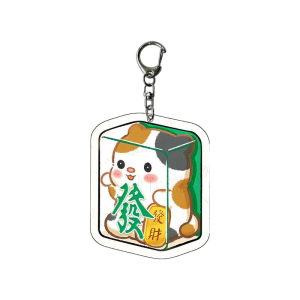 🇸🇬 Mahjong Huat Meow Acrylic Keychain Personalised Custom Cute Graduation Corporate Birthday Gift