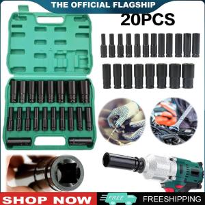 [HOSHIN] 1/2Inch Extended Electric Wrench Socket Set Universal Socket with Storage Box