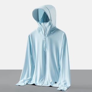 Removable Large Brim Sun Protection Clothing Knitted Mesh Breathable Outdoor Anti-Ultraviolet Jacket For Men And Women