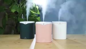 Máy tạo độ ẩm phun đôi 2000ml công suất lớn công nghệ nano sương mịn khuếch tán tinh dầu phù hợp phòng ngủ có LED.