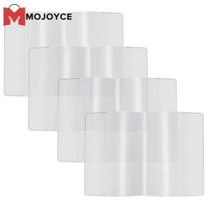 MOJOYCE 4pcs Transparent Passport Cover Certificate Credit Card Holder Protective Tear-resistant Case