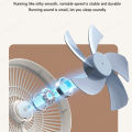 Fan Rechargeable hanging mini fan household dual-use kitchen fan rechargeable portable electric cooling fan with room inverter mute adjustable USB powered sale promo foldeable aircon mist for camping  dormitory small desk fan for office table. 