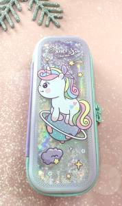 กล่องดินสอ Fairy tale กากเพชรไหล **พร้อมส่ง-- สินค้าในไทย**  งานน่ารักมากกกกกก