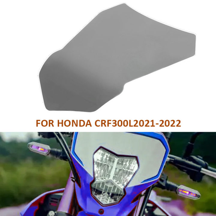 For HONDA CRF300L CRF 300L 20212022 Front Headlight Cover Acrylic