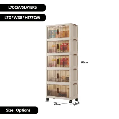 DR.STORAGE L50-80CM Large Capacity Storage Cabinet Folable Storage Cabinet Almari Pakaian 收纳柜(UP TO 520L)