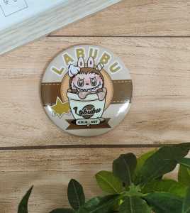 Cermin Bulat Karakter Cute Souvenir Murah Pernikahan Portable Mini Pocket Mirror Kaca Cermin Make Up Mini Kaca Travelling Motif Labubu