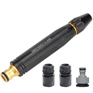 Spray Nozzle High Pressure WaterGun Adjustable Straight Nozzle High Pressure Sprinkler Connector Hose Sprinkler