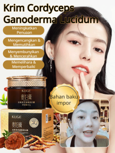 50g Krim Pelembap dan Perawatan Kulit dengan Cordyceps dan Reishi untuk Wanita Krim Penghilang Noda dan Pemutih Kulit Wajah Cepat Anti-Penuaan Penghilang Keriput Tahan Air dan Menutupi Noda pada Wajah