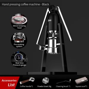 Bincoo ấn bằng tay máy pha cà phê Espresso S3 Hướng dẫn sử dụng áp lực biến khai thác máy pha cà phê di động ngoài trời