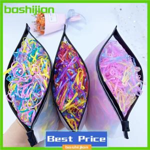 bashijian แถบยางรัดผมแบบใช้แล้วทิ้งสำหรับเด็กผู้หญิง1000ชิ้นสายรัดผมแบบยืดหยุ่นที่คาดผมสำหรับเด็กอุปกรณ์เสริมสำหรับเด็ก