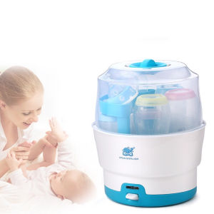 Baby Bottle Sterilizer Multifunctional High-Capacity 8 Minutes Sterilizerr 6 Bottles Anti-Burn Dry Sterilizer Constant Temperature Steam Sterilizer