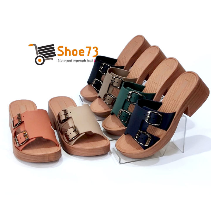 BARA-BARA WS 869 BR3 SIZE 36-40 Sandal Wedges Selop Jelly