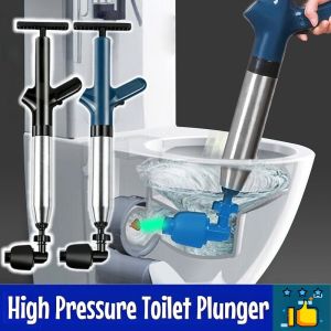 Toilet Pump Clog Remover Toilet Plunger Stainless Steel Pneumatic Drain Unblocker Drainage Pipe Pump