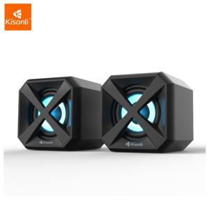 KISONLI Mini Speaker Komputer/Laptop L-5050 Dengan Stand & Holder Telepon & Kontrol Volume