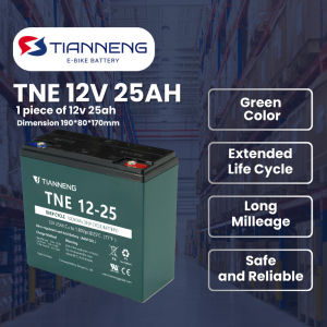 Tianneng Ebike battery 12v 25ah 12v15/20/28/38ah DEEP CYCLE AGM GEL TYPE 12v heavy duty Lead-acid Ba